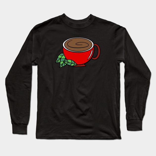 Hot Cocoa Long Sleeve T-Shirt by Kelly Louise Art